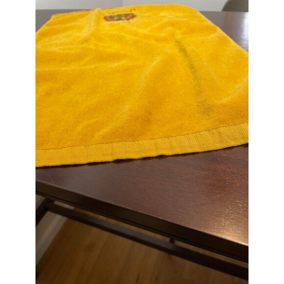 Thanksgiving Harvest Embroidered "Give Thanks" Yellow Kitchen Towel By Harvest - Picture 5 of 7